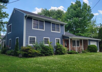 New charcoal roof we replaced in Allenhurst, NJ. We also replaced the siding, the windows, and added Azek trim around the windows