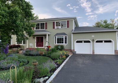New pewter roof we replaced in Manalapan, NJ. We also did the siding and new Marvin Windows.
