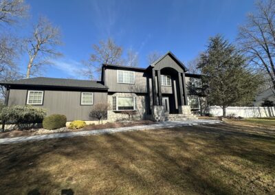 Completed roof replacement in Manalapan using architectural shingles