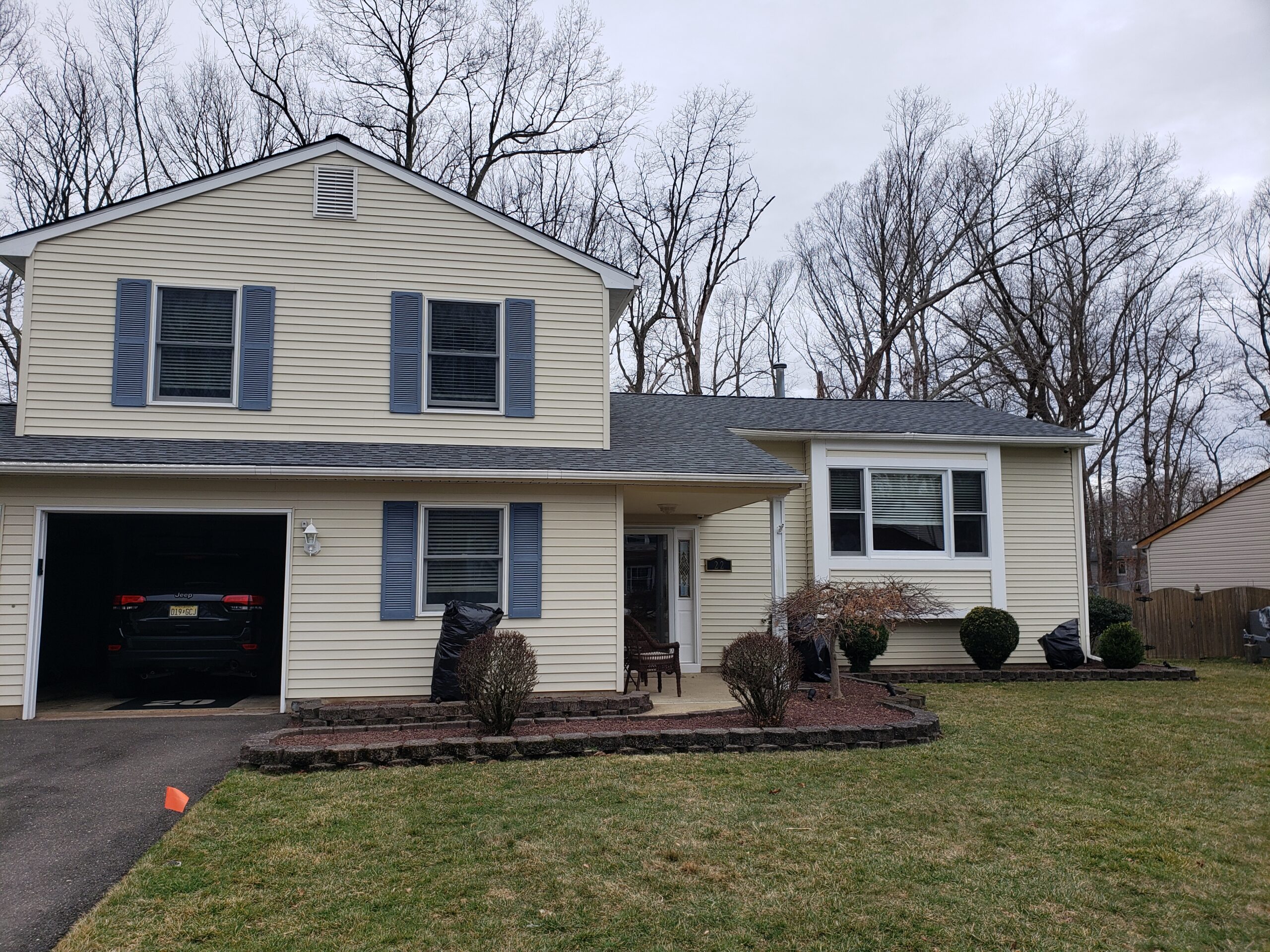 Roof replacement on a Howell NJ home by All Weather Roofing
